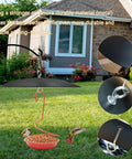 Heavy Duty 13 Inch Metal Bird Feeder Baffle Guard for outdoor hanging, weatherproof black shield keeping leaves off the feeder