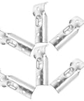 Six Pack Carbon Steel Fence Rail T Clamps End Rail Connectors No Weld Design For Quick Install Built Tough For Chain Link Fences