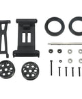 Rugged Off Road RC Head Up Wheels Upgrade Set With Shaft Hub And Bearings For One Eighth Scale RC Cars Durable Plastic Construction