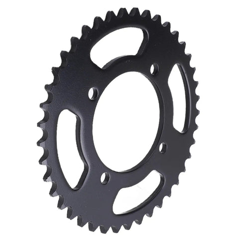 41 Tooth Rear Sprocket Black Steel For 420 Chain Compatibility Beefy Gear For Electric Bicycles Motorcycles 170mm Diameter 76mm Bore
