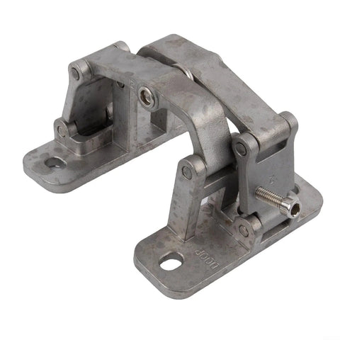 CYRENT stainless steel hidden door hinge with adjustable arms and mounting plate