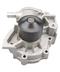 Heavy Duty Water Pump For Subaru Naturally Aspirated Engines Straight Bolt Up Coolant Swap For 1993 2005 Impreza Legacy Forester Outback Baja 1.8 2.2 2.5 H4 Engine showing aluminum housing and black impeller.