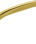 Solid Core Kitchen Cabinet Pulls in Lustre Brass, Luxury Cabinet Handles for Doors and Dresser Drawers, 3 Inch Hole Center, Conquest Collection
