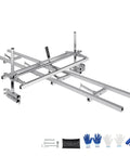 Portable Chainsaw Mill And Rail Guide System For Lumber Milling 14 To 36 Inch Bar With Nine Foot Aluminum Rail Easy Setup And Stable Cuts