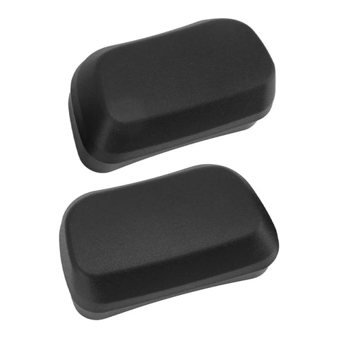 Durable Aramox Car Side Step End Caps Fit 2PC Assists For 1500 2500 3500 Cab Trucks 68193113AA Replacement Kit With Screws Perfect Fix, black plastic pair