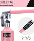 Heavy Duty Hydraulic Bearing Puller Kit With Pump For Removal Of Gnarly Bushings And Bearings handle and pump close-up, steel body