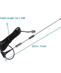 Four Pack Police Scanner Antennas 20 to 1300MHz HF VHF UHF BNC Male For Scanners with 3m Cable and BNC Connector