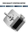 Heavy Hitter 4240 Stepper Motor For Creality Ender 3 Ender 3 Pro CR10 Series 3D Printers showing durable design and shaft.