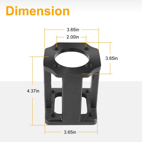 Log Splitter Hydraulic Pump Mount Bracket for 5 to 7 HP Engines, Direct Replacement Fits SpeeCo, Oregon, Husky 20, 21 and 22 Ton Units, Easy Install Engine Mount for Beefy No Nonsense Power
