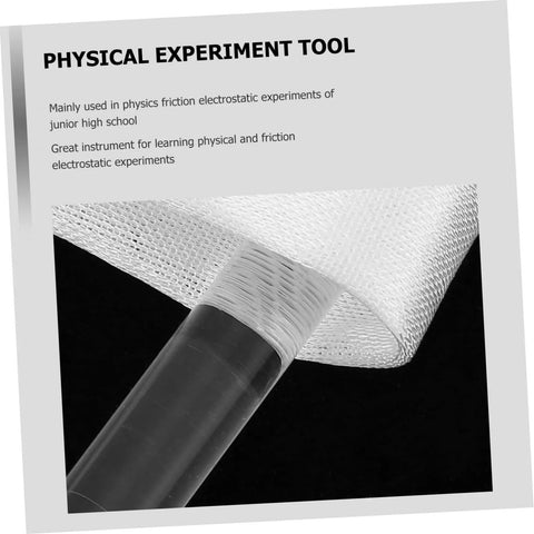 Two Pack Glass Sticks For Electrostatic Experiments In Junior High School Friction Electrification Physics Teaching Equipment close-up