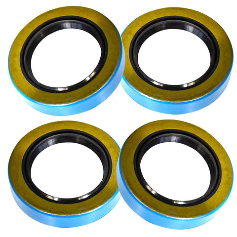 Trailer Hub Grease Seal Kit 10-36 22333TB For 5200-7000 Lb Axles, 4-pack of blue and black seals, 2.25x3.37 inch size