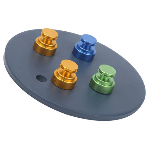 Super Cool Magnetic Welding Bracket Set For PCB Soldering With Adjustable Fixing Plate And Clips. Magnetic plate with four colorful clips.