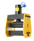 Heavy Duty 20T Hydraulic Busbar Bender For Copper And Aluminum, 12mm thick plate, yellow and black design.