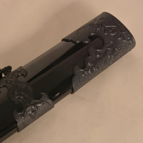 Close-up of sheath for Beefy Polypropylene Practice Sword For Martial Arts Training, Safe Bokken Style Samurai Sword