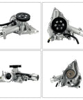 Heavy Duty Water Pump With Seal Gasket For Jeep Wagoneer And Ram 1500 Ace Direct Swap 5.7 Liter V8 Motor showing multiple angles of assembly.