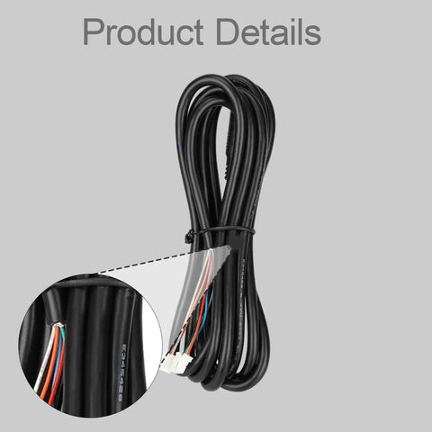 Durable Electric Scooter Controller Cable For 5Plus Models, Premium PP Material, 187.5 Cm Long, cable close-up view