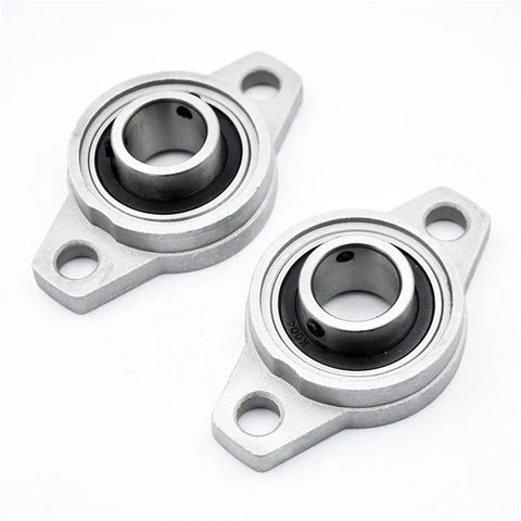 Premium High Performance 2Pcs Zinc Alloy Pillow Block Bearings With 20mm Chrome Steel Inserts Self Aligning Design For Tough Machinery Loads