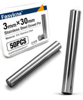Premium 3mm x 30mm Stainless Steel Dowel Pins 304 For Precision Alignment In Model Making, Woodworking, Furniture And DIY Crafts