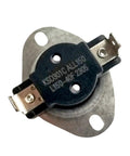 Furnace Limit Switch L150-40F Replacement For Home Heating Systems, metal component with mounting holes, close-up view.