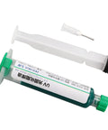 Pro Grade Solder Ink Curing Resist Paint For PCB BGA Insulation And Short Protection, syringe with green tip and needle