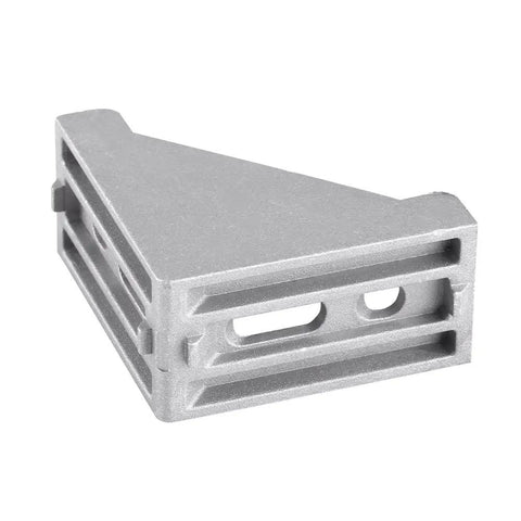 Sturdy Aluminum Corner Bracket Set 58x58x28mm L Shaped Right Angle Braces With 4 Oval Mounting Holes 5 Pack For Door Window And Furniture Joint Reinforcement Tough As Nails Heavy Duty Easy Install Rust Resistant