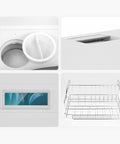 Compact Countertop Dishwasher Featuring One Touch Start Hot Water Wash And UV Dry Cycle For Slick Kitchens Plus Smooth Glide Rack with removable filter and glide rack