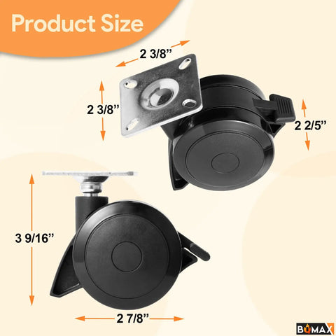 Level Up Your Weekend Cookout Routine With These Hella Durable Locking Casters Optimized For Up Front Control Gas Grills Smooth Rolling Replacement Wheels For Spirit Series Families product dimensions displayed.