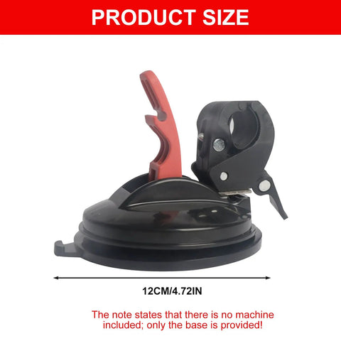 Beefy 45mm Vacuum Suction Base For Reciprocating Machinery And Precision Fixtures With ABS Pad Strong Adhesion On Glass Engraving And Non Porous Surfaces Ideal For Automated Equipment And Vibration Compatible Devices, 45mm base shown with clamp