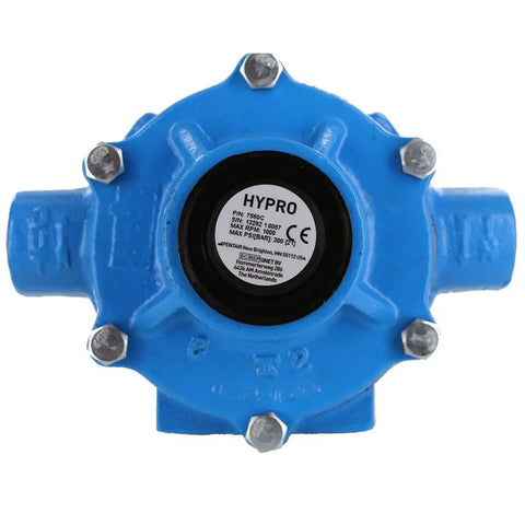Eight-Roller Sprayer Pump With Cast Iron Housing Delivers 22.5 GPM At 300 PSI For Farm Sprayin' Fertilizer And Liquid Nutrients, top view
