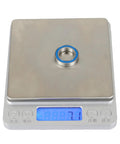 Ten Pack 6802-2RS Deep Groove Ball Bearings ABEC-5 Precision 15x24x5mm on digital scale for motors, tools, toys, home appliances
