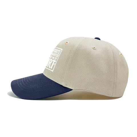 Side view of Women Breathable Cap With Front Artwork Lightweight Soft Super Comfy Fit For Running Hiking Outdoor Activities Easy Adjustable Straps Everyday Chill Hat