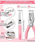 Heart Shaped Paper Punch Handheld Perforator For DIY Crafts And Scrapbooks Labels And Cards With Soft Grip Non Slip Handle, pink