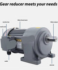 Heavy Duty Three Phase Gear Reducer Motor 380V Horizontal Variable Frequency Speed Control 100W To 7.5KW Industrial Workhorse close-up