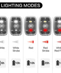 Clip On Safety Light For Night Running And Cycling With Five Modes, High Visibility Tail Light For Bikes Hiking Dogs