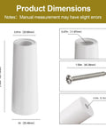 No More Door Bangs Heavy Rubber Sliding Stopper Replaces D1802 2 5/8 Inch dimensions with measurements and screw details.