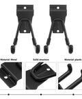Badass Heavy Duty Black Metal Wall Hanger Hooks Slick Industrial Coat Towel Bag Organizer with solid structure and metal material.