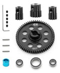 Beefed Up Hardened Steel RC Car Spur Gear Set 60T 0.5M With 2.0mm 48DP Pinion 9T 10T 14T For One Eighteen Scale