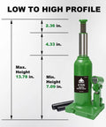 Beefy Heavy Duty 4 Ton Hydraulic Bottle Jack For Cars And Trucks 8000 Lb Capacity Portable Auto Repair Jack With Adjustable Screw Top