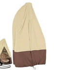 Durable Patio Egg Chair Cover With Zipper Fits Most Hanging Egg Swing Chairs 75 Inch High By 45 Inch Deep Waterproof Windproof Weather Resistant Beige