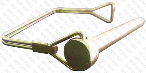 Double Wire Lock Pin 3/8 Inch Dia 3 1/8 Inch Length Square Hitch Pin PTO Pin Quick Release Replacement
