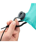 Wind Assist Kit For Shade 2.0 And Earlier By Shibumi stabilizes beach canopy with easy clip-in anchors, close-up view of clip attachment.