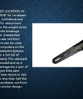 Image of All In One Aero Handlebar Out Front Bike Mount for Cycling Computers and GoPro, showing black aluminum structure.