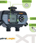 Hydrologic 4 Zone Digital Water Timer With Smart Zone Control displaying LCD screen and control buttons