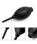 VVEASIER silicone air blower with long nozzle, black plastic, for cleaning DSLR cameras, lenses, keyboards