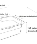 Dimensions diagram of Stainless Steel Basin Tub Rack For Dishwashing And Cleaning, Large Size, Durable With Rounded Rectangle Design
