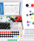 122 Piece Molecular Model Kit for Organic and Inorganic Chemistry, Hands On Learning for Students and Teachers, with atoms and bonds