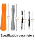 Size specifications of tools included in All In One Doorbell Charger For Ring ADT Aiwit Cameras With Included Screwdriver Tool Kit
