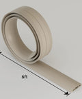 Beefed-Up Floor Cord Cover 6-Foot Cable Protector For Home Or Office Hide Extension Cords And Prevent Trip Hazards Flexible PVC Beige Cable Hider Coils Flat And Cuts To Size Ideal For High Traffic Areas Keeps Cables Safe From Pets And Kids, 6ft beige