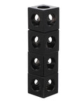 Four Pack Aluminum Extrusion Corner Brackets For 3D Printer Frames Cube Slot Connectors stacked vertically