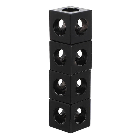 Four Pack Aluminum Extrusion Corner Brackets For 3D Printer Frames Cube Slot Connectors stacked vertically